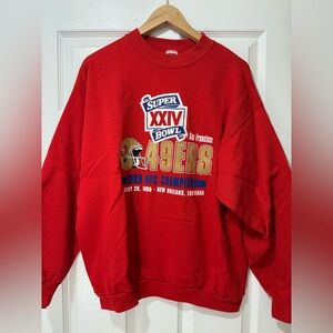 Vintage Super Bowl 1989 Champions San Francisco 49ers Crewneck Sweatshirt  XL